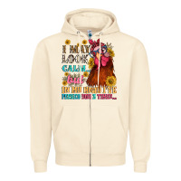 Sandshell i may look calm but in my head i pecked you three Zipper Hoodie - NancyCooperArtShop