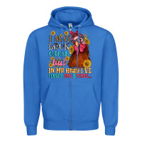 True Royal i may look calm but in my head i pecked you three Zipper Hoodie - NancyCooperArtShop
