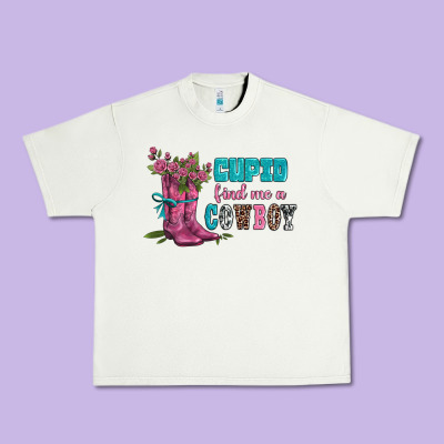 Velantines Day Cupid Find Me A Cowboy Urban Heavy Tee Designed By Adodesignshop