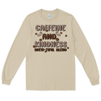 Mushroom caffeine & kindness Long Sleeve Tee - MaliasSmallBusiness
