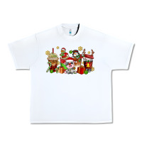 White christmas cow coffee cups Urban Heavy Tee - AdoDesignShop
