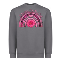 In October We Wear Pink Rainbow Heavyweight Sweatshirt | Teevron