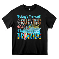 Black todays forecast  cruising with a chance of drinkin Heavy Core Tee - texasbilliewilder