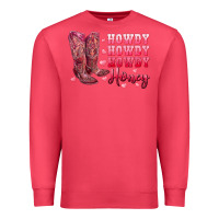 Cardinal howdy howdy howdy honey with cowgirl boots Premium Sweatshirt - RanaPortraitStore