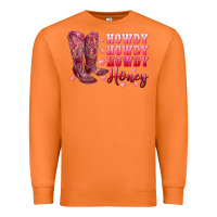 Carrot howdy howdy howdy honey with cowgirl boots Premium Sweatshirt - RanaPortraitStore