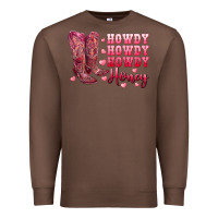 Chestnut howdy howdy howdy honey with cowgirl boots Premium Sweatshirt - RanaPortraitStore