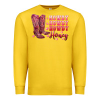 Lemon howdy howdy howdy honey with cowgirl boots Premium Sweatshirt - RanaPortraitStore