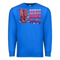 True Royal howdy howdy howdy honey with cowgirl boots Premium Sweatshirt - RanaPortraitStore