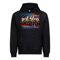 Black God bless America  4th of July Urban Hoodie - CowGirlArtShop