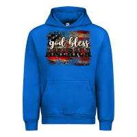 Cobalt God bless America  4th of July Urban Hoodie - CowGirlArtShop