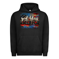 Pigment Black God bless America  4th of July Urban Hoodie - CowGirlArtShop