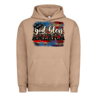 Pigment Burro God bless America  4th of July Urban Hoodie - CowGirlArtShop