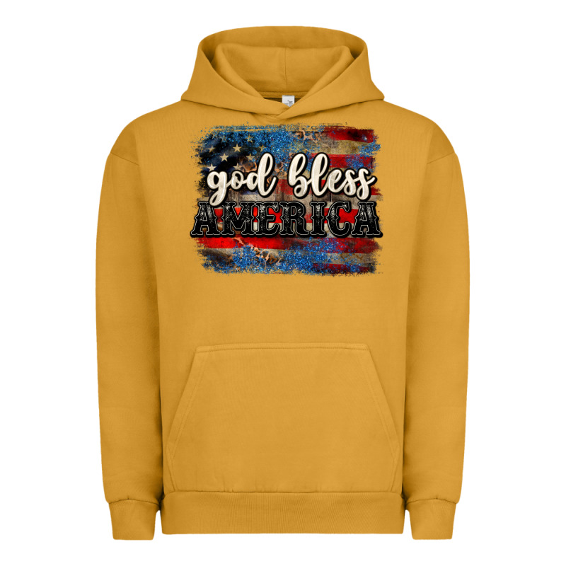 God Bless America  4th Of July Urban Hoodie by CowGirlArtShop | Teevron