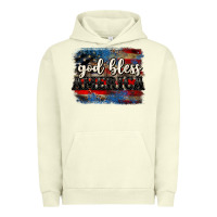 Pigment Pistachio God bless America  4th of July Urban Hoodie - CowGirlArtShop