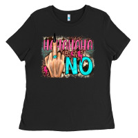 Hahahaha No Leopard Cowhide Ladies Tee | Teevron