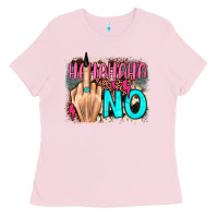 Bubblegum Pink hahahaha no leopard cowhide Ladies Tee - JahusDesignShop