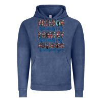 Vintage Denim freedom because of bravery because of selflessness because of you Vintage Hoodie - JahusDesignShop