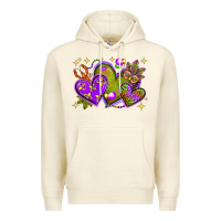 Sandshell Mardi Gras hearts Premium Hoodie - NancyCooperArtShop