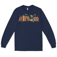 Navy book tropes Long Sleeve Tee - MaliasSmallBusiness