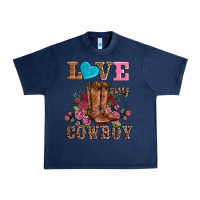 Navy valentines day love my cowboy Urban Heavy Tee - AdoDesignShop