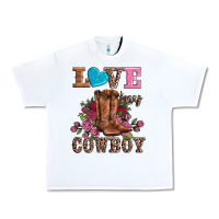 White valentines day love my cowboy Urban Heavy Tee - AdoDesignShop