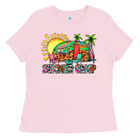 Bubblegum Pink summer camp Ladies Tee - Zillion Design Studio