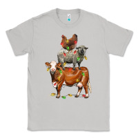 Moon Dust Christmas cow sheep and chicken Classic Tee - LillyAllenDesigns