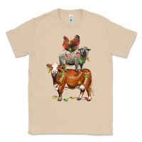 Mushroom Christmas cow sheep and chicken Classic Tee - LillyAllenDesigns