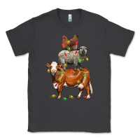 Smoke Christmas cow sheep and chicken Classic Tee - LillyAllenDesigns