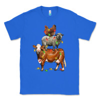 True Royal Christmas cow sheep and chicken Classic Tee - LillyAllenDesigns