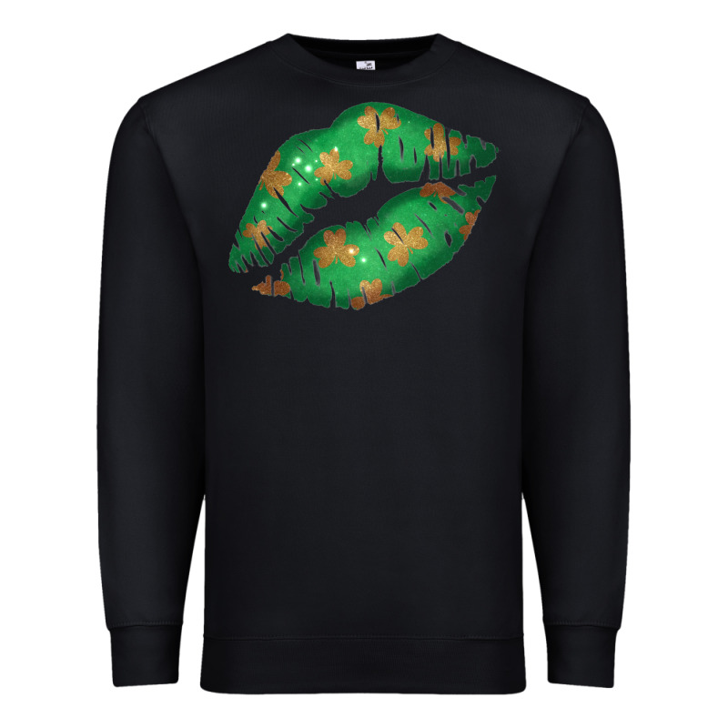 St. Patricks Day Green Lips Premium Sweatshirt by Bettercallsaul | Teevron