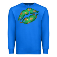 True Royal St. Patricks Day Green Lips Premium Sweatshirt - Bettercallsaul