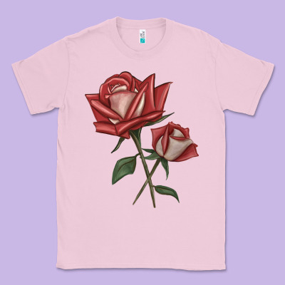 Love Rose Grandiflora Rose Classic Tee Designed By Lillyallendesigns