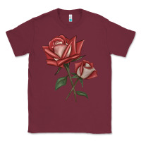 Burgundy love rose grandiflora rose Classic Tee - LillyAllenDesigns