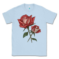 Dusty Blue love rose grandiflora rose Classic Tee - LillyAllenDesigns