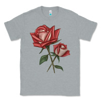 Heather Grey love rose grandiflora rose Classic Tee - LillyAllenDesigns