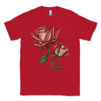 Red love rose grandiflora rose Classic Tee - LillyAllenDesigns