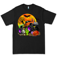 Black halloween monster truck Premium Tee - Zillion Design Studio