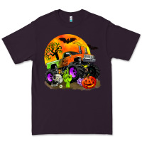 Plum halloween monster truck Premium Tee - Zillion Design Studio