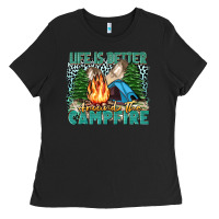 Black life is better around the campfire Ladies Tee - Zillion Design Studio