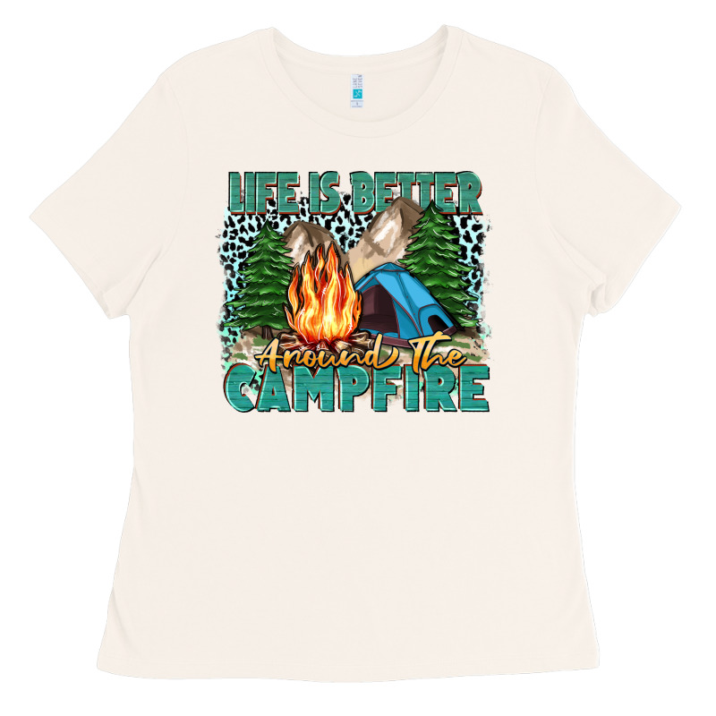 Life Is Better Around The Campfire Ladies Tee by Zillion Design Studio | Teevron