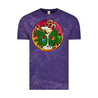 Cloud Purple Christmas martini Vintage Tee - AdoDesignShop