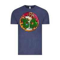 Vintage Denim Christmas martini Vintage Tee - AdoDesignShop