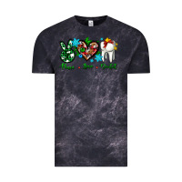 Cloud Black peace love dental for Christmas Vintage Tee - AdoDesignShop