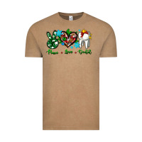 Peace Love Dental For Christmas Vintage Tee | Teevron