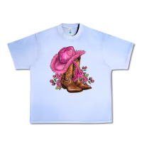 Grape Ice valentines day boots cowgirl hat and roses Urban Heavy Tee - AdoDesignShop
