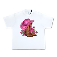 White valentines day boots cowgirl hat and roses Urban Heavy Tee - AdoDesignShop
