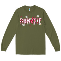 Army Green auntie Long Sleeve Tee - MaliasSmallBusiness