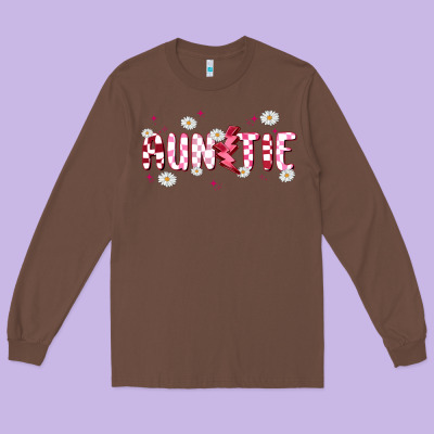 Auntie Long Sleeve Tee Designed By Maliassmallbusiness