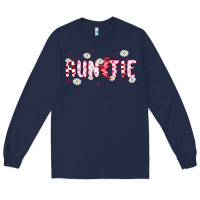 Navy auntie Long Sleeve Tee - MaliasSmallBusiness